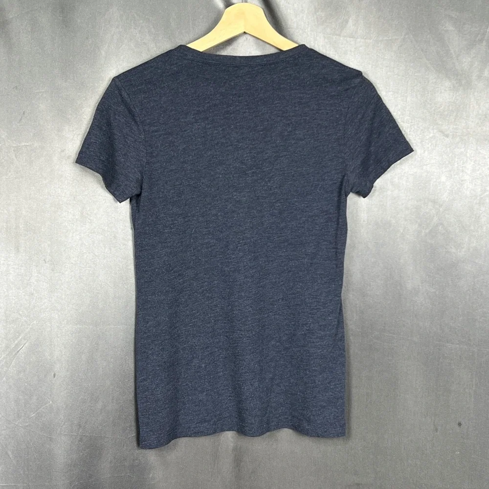 Next Level Bluey Bingo Emotional Support Animal Navy Heather Graphic Tee Kids M